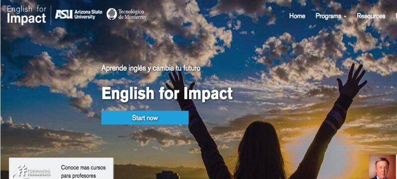 pagina inicio plataforma educativa english for impact
